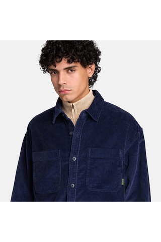 Timberland Corduroy Overshirt Erkek Gömlek-34596 Lacivert