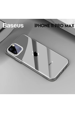 Baseus Simplicity Series Apple iPhone Uyumlu 11 Pro Max 6.5 Kılıf Şeffaf Gel Silikon Kılıf- 5775