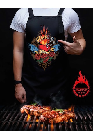 Unison Erkek Mutfak Aşçı Önlüğü 65x85 143406850 Siyah