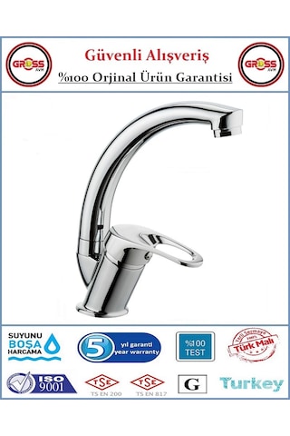 Şenpres Hilal Mix Lavabo Bataryası - 40'lık Kartuş