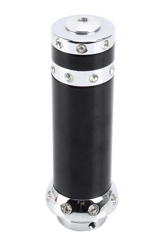 Wondernest Evrensel Alüminyum Gümüş-siyah Dekoratif Şerit El Freni Kolu Kapağı Ve Koruyucu Sapları Std