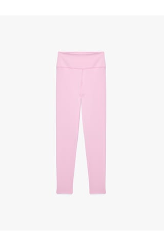 Koton Yüksek Bel Slim Fit Spor Tayt Pembe 6sak40301nk Gül