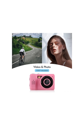 Youmex Pembe Mini Kamera - 1080p Video Kaydı Ve Fotoğraf Çekimi, Dahili Pil, 1920x1080 Çözünürlük, 30fps, Tf Kart Desteği