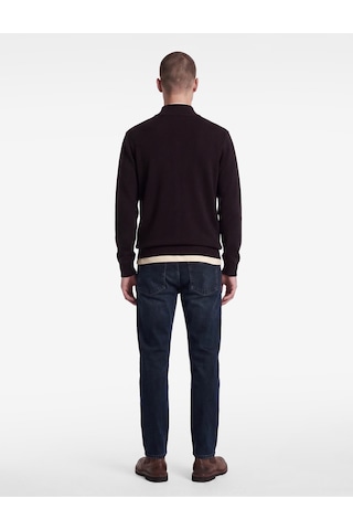 Koton Normal Bel Pamuklu Cepli Straight Jean Pantolon - Mark Jean Koyu İndigo 7wam40316nd