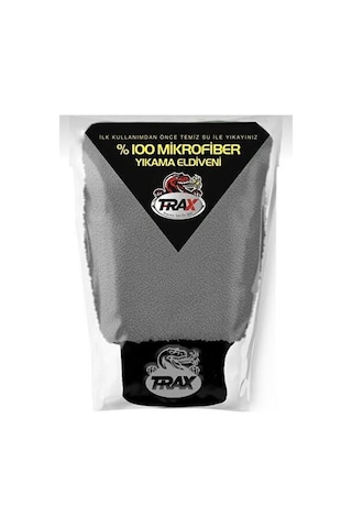 Mikrofiber Araç Pasta Cila Yıkama Eldiveni Gri