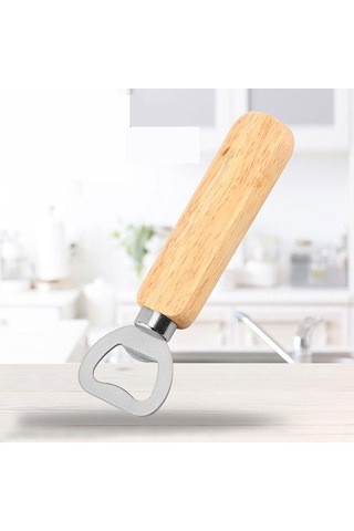 Ahşap Saplı 4 Adet Şişe Açacağı Kişiselleştirilmiş Ev, Mutfak, Bar Hediyesi İçin Bira Şişe Açacakları Diğer