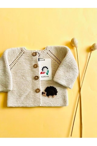 Karen Bebek Hırka Krem