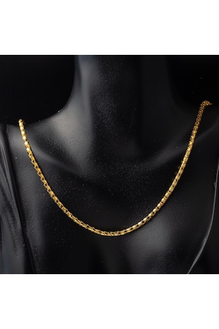 14 Ayar Altın Zincir Gerdanlık - 60 cm ZNLBS14K8998