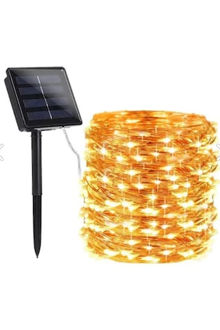 32 Metre 300 Led Solar Güneş Enerjili Dış Mekan