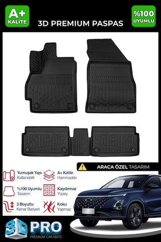 Chery Omoda 5 İle Uyumlu 3d Paspas 2022 2023 2024 2025