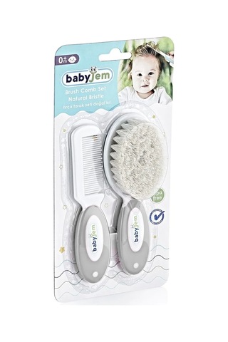 Babyjem 519 Doğal Kıl Fırça Tarak Seti