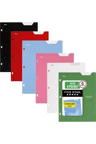 Star Klasör Viertaschen - 6er-pack