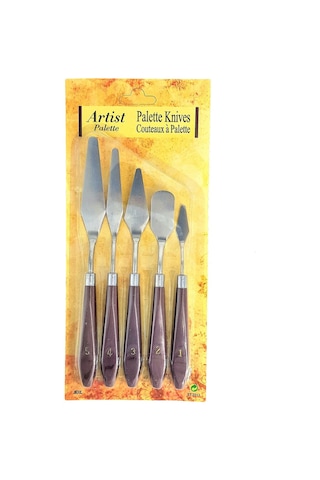 Hannah Metal Spatula Set 5'li Palette Knıves