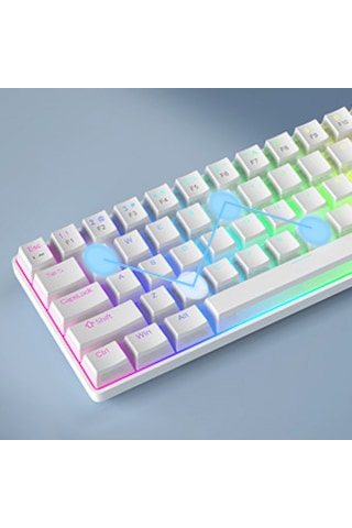 Magegee Mk-box Pudding 68 Tuş Rgb Red Switch Kablolu Beyaz Gaming Klavye