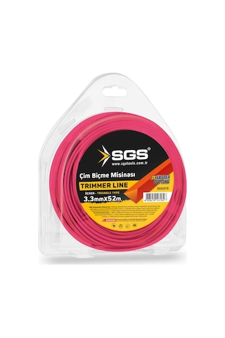 Sgs Çim Biçme Tırpan Misinası - Üçgen - 3.3 Mm. - 52 Mt.