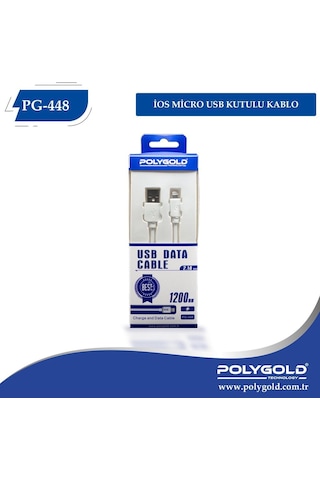 Polygold Pg-448 Apple Uyumlu iPhone Usb Telefon Şarj Kablosu