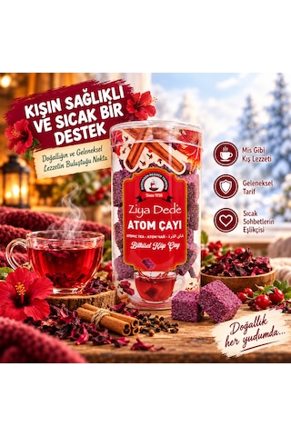 Ziya Dede 2'li Avantaj Paketi Atom Çayı, Nane Limon Melisa Çayı Çeşitleri Geleneksel Lezzetler Pratik Hazırlanan İkili Ekonomik Set