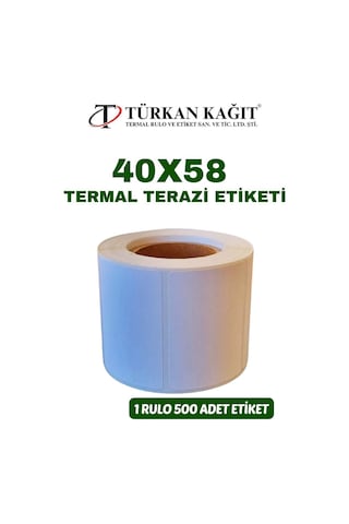 40x58 Terazi Etiketi 1 Rulo 500 Etiket