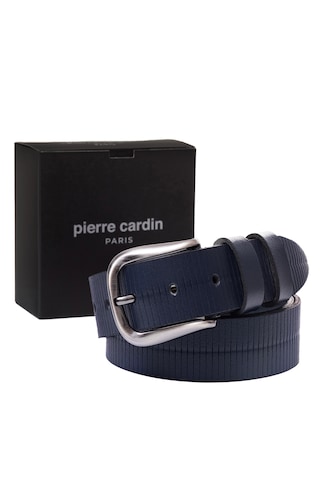 Pierre Cardin Deri Erkek Kemeri En 4 Cm Pc4160 Lacivert