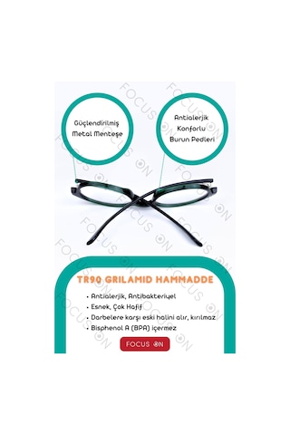 Focus On KS004-C4S-EKRAN Koyu Yeşil 4-10 Yaş Mavi Işık Filtreli Çocuk Ekran Gözlüğü