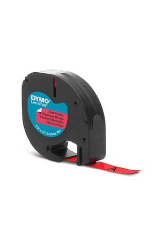 Dymo S0721630 Letratag Plastik Şerit 12 Mm X 4 Mt Kırmızı 59424 91203