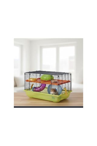 45x31x29 Cm Hamster Kafesi, Lacivert Mavi Renk