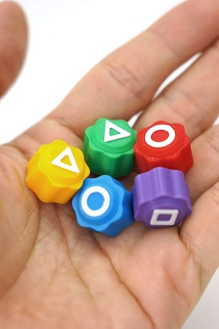 Kumlu - Squid Game Oyun 5 Taş Seti Renkli Taş Gonggi - 685001508