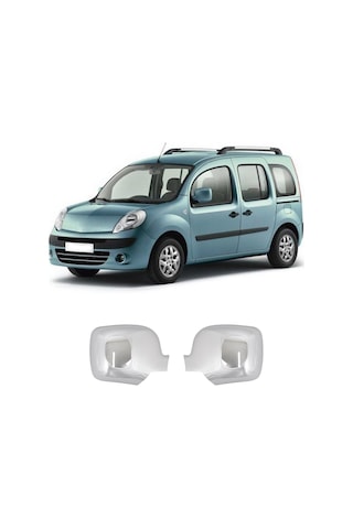 Renault Kangoo Uyumlu 2008-2013 Ayna Kapağı 2 Parça Abs Krom  Kaplama