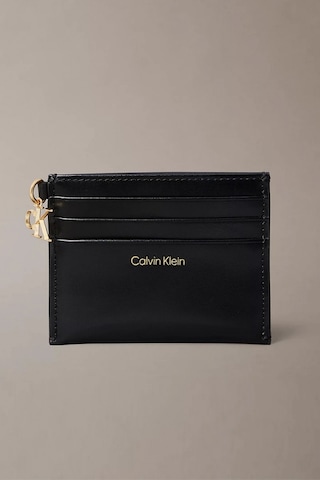 Calvin Klein Fermuarlı 6 Kart Gözlü Kadın Siyah Kartlık Lv04f1076g-ub1 Siyah