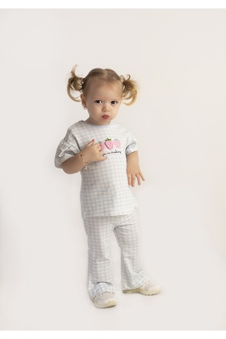 Harika Kids Kız Bebek İspanol Paça Alt-üst Takım 001
