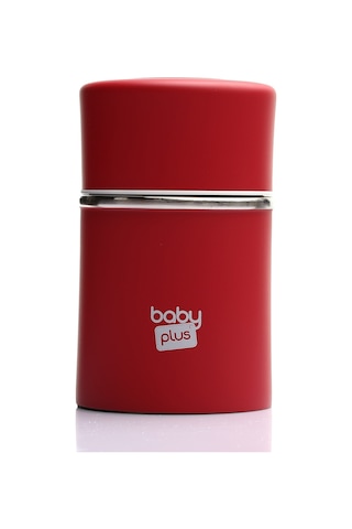 Baby Plus Paslanmaz Çelik Mama Saklama Termosu 260 ML Kırmızı