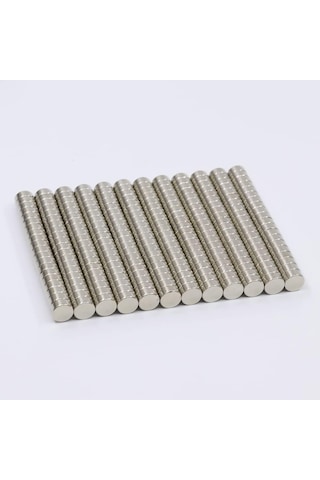 25 Adet 6x3 Mm Yuvarlak Güçlü Neodyum Mıknatıs Çap 6 Mm Kalınlık 3 Mm