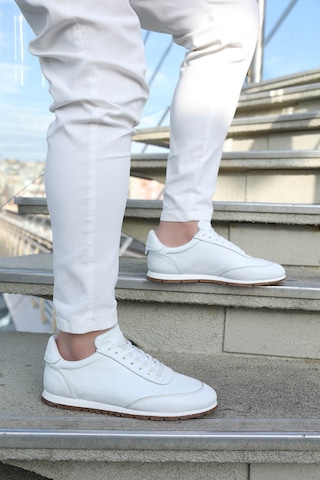 Fast Step Hakiki Deri Erkek Spor Ayakkabı 723ma3400 Beyaz
