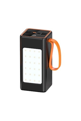 Acl 50.000 Mah Dijital Göstergeli Powerbank 22.5w Hızlı Şarj Destekli Batarya - Kampçı Bataryası Siyah
