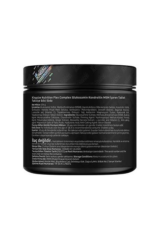 Kingsize Nutrition Flex Complex + Glucosamine 120 Tablet - Aromasız