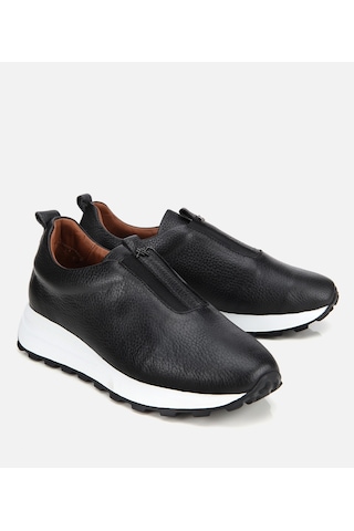 Hotiç Kadın Deri Siyah Lastik Detaylı Spor Ayakkabı 01ayh313570a100 01ayh313570a100 Siyah