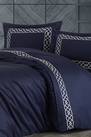 Nazik Home Vienza Lacivert Nevresim Takımı Çk Lacivert