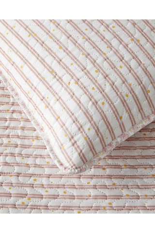 English Home Belle Band Çift Kişilik Yatak Örtüsü Takımı 200x220 Cm Pembe Pembe