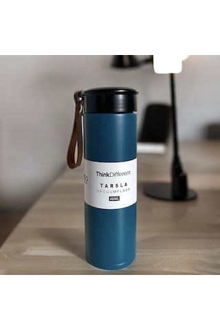Prettify Modern Çift Vakum Yalıtımlı Yandan Deri Tutacaklı Sıcak/soğuk 450 ML