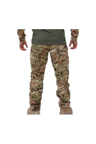 Single Sword Dizlikli Kamuflaj Tactical Erkek Pantolon - Outdoor Taktik Pantolon Haki