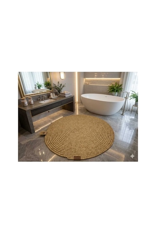 Dekoratif Hasır Kilim Kahverengi