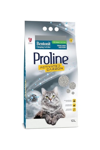 Proline Proline Aktif Karbonlu Topaklanan Doğal Kedi Kumu 10 Lt