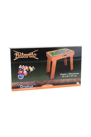 Ahşap Büyük Boy Ayaklı Bilardo Oyun Seti
