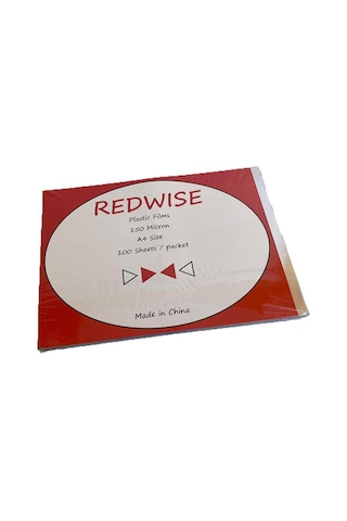 Redwise A4 Şeffaf Cilt Kapağı 150 Micron 100'lü Paket - Asetat Kağıdı