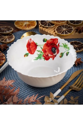 Daniks Cam Seramik Yemekte Bozukluk, Yuvarlak, 18 Cm, 0.8 Lt 207410838 Beyaz