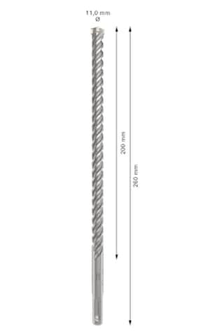 Pro Sds -5x Kırıcı Delici Delme Ucu Donatılı Ø 11 00 Mm Professional Aksesuar Kırıcı Delici