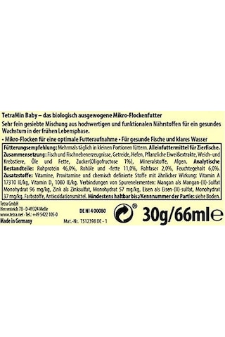 Tetra Yem Tetramin Baby 66 Ml