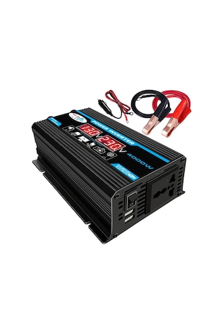 Sones Tang Iı Nesil 12v - 110v 4000w Araç Güç Çeviricisi Siyah