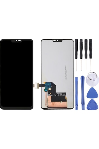 Cbtx Lg G7 Thinq / G710 G710em G710pm Uyumlu Lcd Ekran G710vmp Dijitalleştirici Tam Montaj Siyah