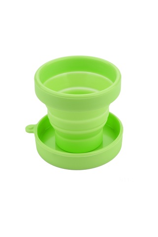 Ximistore9 Yeşil Silikon Katlanabilir Su Bardağı - Taşınabilir, Yeniden Kullanılabilir, Isı Dayanıklı -30 C/+220 C - Seyahat Ve Kamp İçin Yeşil